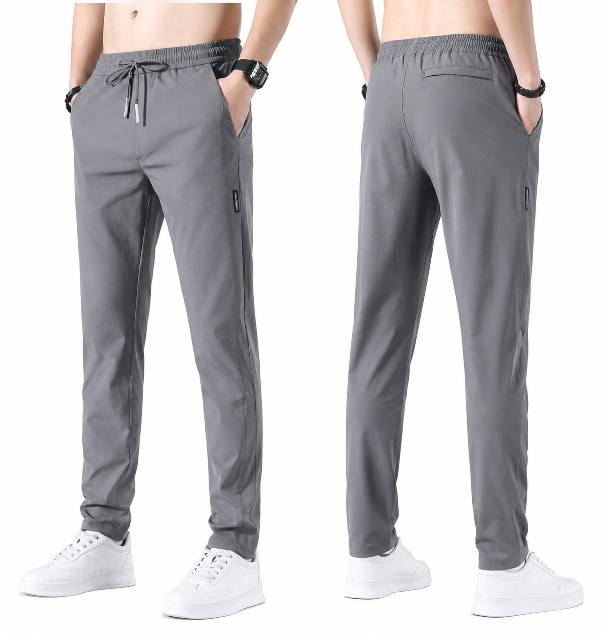 Men's Straight Track Pants (Pack of 2)